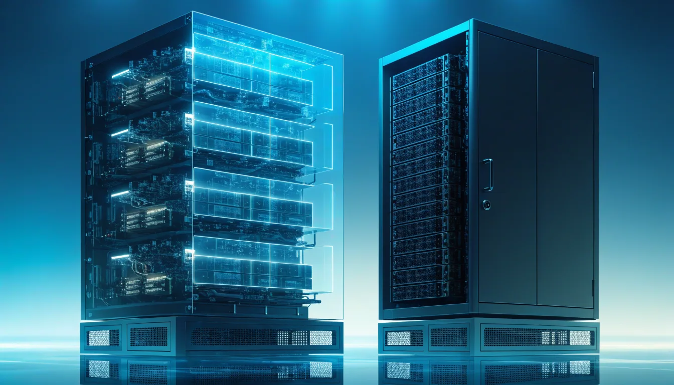 Minh họa VPS được tạo trên máy chủ vật lý và máy chủ riêng dành cho một khách hàng
