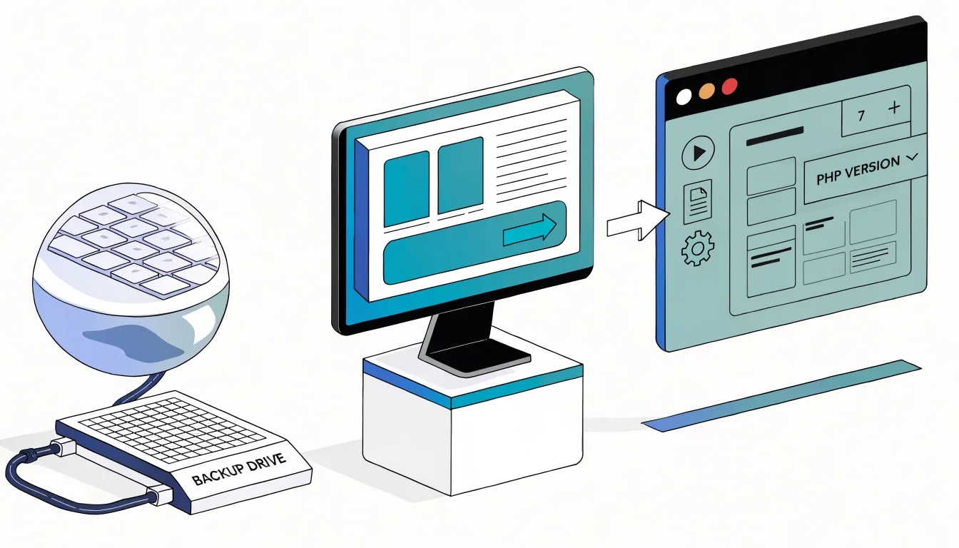 Quy trình sao lưu, thử nghiệm và đổi phiên bản PHP an toàn